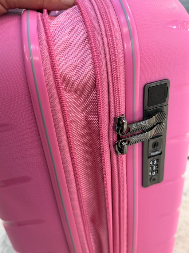 چمدان سایز کوچک برند سومیت اورجینال فول اپشن رنگ صورتی